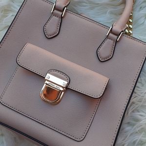 Michael Kors Bridgette Saffiano Leather Messenger
